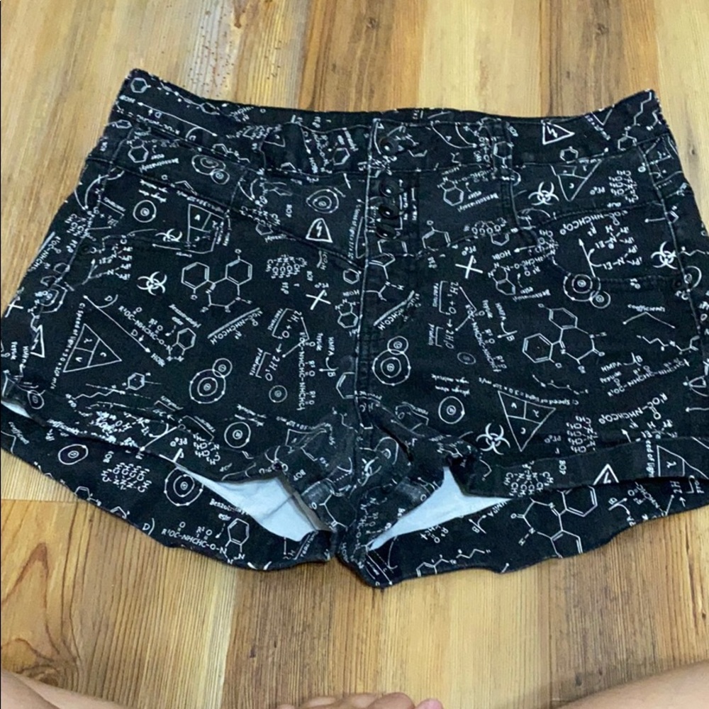 Science jean shorts